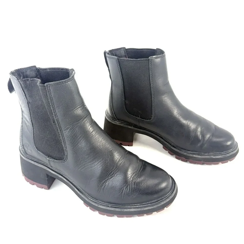Timberland black leather